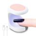OTET UV LED Nail Lamp, Portable UV Light for Gel Nails, Mini USB Nail Dryer, Quick Dry Nail Lamp for Travel or Home DIY (Pink)
