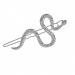 hgnxa Snake Hair Clips For Women Hair Accessories Silver den for
