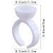 Akstore 200PCS Disposable Makeup Glue Rings - Nail Art, Tattoo, Eyelash Extension & Adhesive Pigment Holders - Buy Online on GoSupps.com