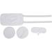 Adjustable Reusable Castor Oil Neck Pack for Thyroid Inflammation - Washable White Set - Buy Online on GoSupps.com