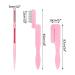2PCS Folding Metal Teeth Eyelash & Eyebrow Comb in Baby Pink - Professional Tool for Defined Lashes & Brows - Buy Online on GoSupps.com