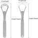 U-Shaped Tongue Brush - 2 Pack Stainless Steel Tongue Scraper for Adults | Double & Single Layer Oral Hygiene - Buy Online on GoSupps.com