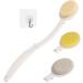 4Pcs Foldable Bath Brush Set - Long Handle Body Back Scrubber & Exfoliating Sponge for Glowing Skin | International Shipping Available - Buy Online on GoSupps.com