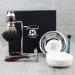 Complete 5-Piece Wet Shaving Set: Pure Roof Hair Brush Razor Plane Stand-Shaped Shell Premium Soap & Free Alumeric Stick - Antique Special Collection - Buy Online on GoSupps.com
