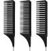 3Pcs Highlighting Combs Set Different Sizes Weaving Hair Combs Professional Rat Tail Combs Teasing Combs for Women Men Hair Styling Hair Salon - Buy Online on GoSupps.com
