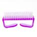 Handle Grip Nail Brush Nail Hand Fingernail Scrubbing Cleaning Brush For Toes Nails Cleaner Pedicure Brushescolor:PurpleUseful and Professional