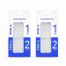 Hypoallergenic Glass Foot Rasp File and Callus Remover with Glass-Etching Technology for Dry or Wet Feet (Irritation-Free Pedicure Tools, Pedi/Feet Care, Foot Scrubber) by TOOLA (2 Pack)