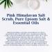 Pink Himalayan Salt Scrub with Epsom Salt & Essential Oils - 16 oz - Buy Online on GoSupps.com