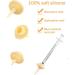 Vibury Mini Pet Feeding Syringes - 12 Silicone Nipples for Puppies Dogs & Cats - Ideal for International Shipping - Buy Online on GoSupps.com