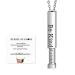 Oralgos engraved vertical trailer necklace hidden message collarbone chain ornament fashionable necklace unique accessory silver