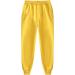 Fleece Sweatsuit Tracksuit for Men - Yellow Large | Winter Hoodie Sweatshirt & Sweatpants Outfit Set - Buy Online on GoSupps.com