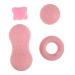 Homsfou 4 pieces massage ball set lacrosse ice hockey tool accessories for muscle relaxation parts for muscle relaxation Obernuss Polly penalty lip gloss massage globe fitness adjust pebble gel