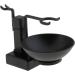 Shop Men's Black Alloy Shaving Brush Bowl Stand Set - Stylish Mug Cup Rack Holder for a Perfect Shave | International Shipping Available - Buy Online on GoSupps.com