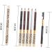 TOVINANNA 4 Pcs Eyebrow Pencils Dark Coffee Pencils Waterproof Brown Eyeliner Miss Wooden Pigment Double Head - Buy Online on GoSupps.com