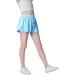 Girls' Butterfly Print Flowy Athletic Shorts with Liner, 2-in-1 Running Shorts White/Blue/Purple (4-5T) - Buy Online on GoSupps.com