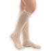 Collections Etc Women's Compression Socks Firm 20-30 mmHg Tan Small Tan Small - Made in The USA
