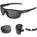 Archamp B Men's Polarized Casual Sunglasses | Durable Retro Grey Rectangular Fashion Eyewear - Ship Worldwide - Buy Online on GoSupps.com