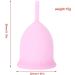Eco-Friendly Reusable Menstrual Cup | Collapsible Sterilization Cup - Medical Silicone Leak-Proof 3 Colors | Women's Hygiene Solution (L-#2) - Buy Online on GoSupps.com