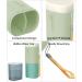 2PCS Portable Toothbrush Travel Case - Green and Pink | Electric Toothbrush Holder for Traveling, Camping, Business Trips and Daily Use - Buy Online on GoSupps.com