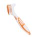 Dual Head Denture Toothbrush - Efficient Plaque Removal for Partial Half & Complete Dentures (Orange) - Buy Internationally - Buy Online on GoSupps.com