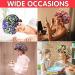 Janmercy African Satin Bonnet Set - 4 Pieces | Extra Large Double Layer Sleep Cap for Women & Girls | Adjustable Buckle | Reversible Night Hair Bonnets - Buy Online on GoSupps.com