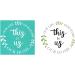 Silk Screen Stencils - Self-Adhesive Mesh Transfers for DIY Painting on Wood, Chalkboard & Fabric - Buy Online on GoSupps.com