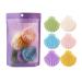 Beaupretty 6pcs Natural Konjac Facial Sponges - Reusable Shell Shape for Deep Cleansing, Exfoliating, and Massage | Face Sponge Set - Buy Online on GoSupps.com
