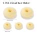 SQULIGT Donut Hair Bun Maker Set - 5 PCS Ring Style Bun Makers (Beige, 2 Large and 3 Small) - Buy Online on GoSupps.com
