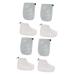 minkissy 4 Pairs Gloves Disposable Foot Covers Wax Bath Mitts Paraffin Wax Booties Cozies Hand and Foot Liners Paraffin Treatments Wax Bath Foot Cover Wax Foot Cover Hand Use Short Boots
