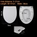 Toilet Seat Toilet Lid Made of Urea-Formaldehyde Resin Slow Thickening V-Shape Universal Cover Toilet Plate Toilet Seat (White 40 47 x 36 cm) White 40 47*36cm - Buy Online on GoSupps.com