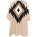Brown Aztec Barber Cape - Adjustable Hair Cutting Cape for Women Men Kids | Boho Southwestern Design | 55x63 Inch Light Brown Hairdressing Accessory - Buy Online on GoSupps.com