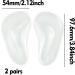 2pairs Clear Gel Arch Support Insoles Orthotic Insoles Silicone Orthopedic Foot Insoles Flat Feet Arch Support Plantar Fasciitis Shoe Arch Support Gel High Heel Inserts Cushion Pads for Women Men - Buy Online on GoSupps.com