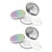 OHPHCALL Flour Holder 2PCS Box Powder box body powder loose face powder container Lovely Powder Cases Briquetting Miss Foundation Compact Case