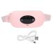 Electric hip belt device menstrual heating pillows for women portable fast-fitting vibration massage carriage straps to relieve back and abdominal pain (pink)