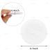 AUEAR 10 Pack Washable Satin Velour Makeup Powder Puffs - 2.36 Inch White Powder Pads - Buy Online on GoSupps.com