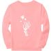 Halloween Costumes Round Neck Casual Long Sleeve Sweatshirt Top Women Zip up Sweatshirts Pink Large - Buy Online on GoSupps.com