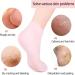 Tofern 2-Pairs Silicone Pedicure Socks for Women - Moisturizing and Softening, Pink - Buy Online on GoSupps.com