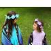 Adjustable Floral Headbands - 6Pcs Elastic Ribbon Flowers Crown Garland for Women, Girls, Teens - Perfect for Party, Wedding, Beach, Festival - Multicoloured - Buy Online on GoSupps.com