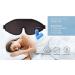 Wellsync 100% Blackout Sleep Mask for Women Men | Comfortable Contoured Eye Cups | 3D Pillowy Soft Light Blocking Eye Mask with Nose Cover | Includes Earplugs | Black - Buy Online on GoSupps.com