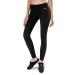 BALEAF thermal leggings for women leggings lined winter sports leggings long running pants cycling pants with zipper M black-2