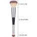 Foundation Brush for Liquid Makeup 2-in-1 Contour Brush Concealer Brush Makeup Brush for Buffing Blending Sculpting Highlight Contouring Double Ended Makeup Brush - Buy Online on GoSupps.com