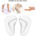Arch Support Inserts for Men & Women - 2 Pairs Silicone Orthotic Foot Cushions & Insoles - Transparent Shoe Pads for Ultimate Comfort - Buy Online on GoSupps.com