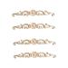 Angoily Carved Onlay Wall Decals 4 pcs Wood Appliques Corner Furniture unpainted Frames Wood Furniture Wood Flower White Embryo Furniture Appliques Onlays Corner Onlay