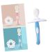 Healvian baby training toothbrush babies first toothbrush toddler children toothbrush made of silicone toothbrush with lid baby training brush teeth newborn soft fur baby toothbrush 1 piece (1 Pack) blue