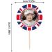 Zceplem British Flag Food Cupcake Picks Union Jack Flag Patriotic Decorations Cake Toppers - Food & Cupcake Picks for 2022 Queen's 70th Jubilee Queen Avatar - Buy Online on GoSupps.com