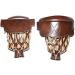 East Eagle PU Leather Pool Table Billiard Table Pockets Diamond Pattern Shield Set Included Pockets Screws Cherry - Buy Online on GoSupps.com