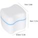 Verdant Touch False Teeth Storage Case | Sky Blue Denture Box with Filter Screen for Dental Appliances - Buy Online on GoSupps.com