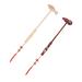 Minkissy 6 pieces of wooden massage hammer body percussion hammer wood massage device wood massage device back hammer body massage hammer full body silicone massage head full body hammer