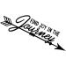 Joyful Journey Arrow Quote Decal Sticker - Wall Vinyl Art Decor - Buy Online on GoSupps.com
