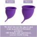 Shop Soft & Flexible Menstrual Cup | Reusable Medical Silicone Moon Cup Small Purple - Buy Online on GoSupps.com
